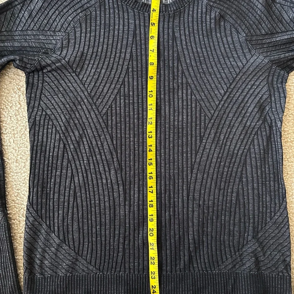 Lululemon Rest Less Pullover Sweater - Aeriel Current Black / White - Picture 5 of 8